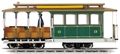 Трамвай с электродвигателем и пантографом б/у (зелёный) Bachmann HO (60531)